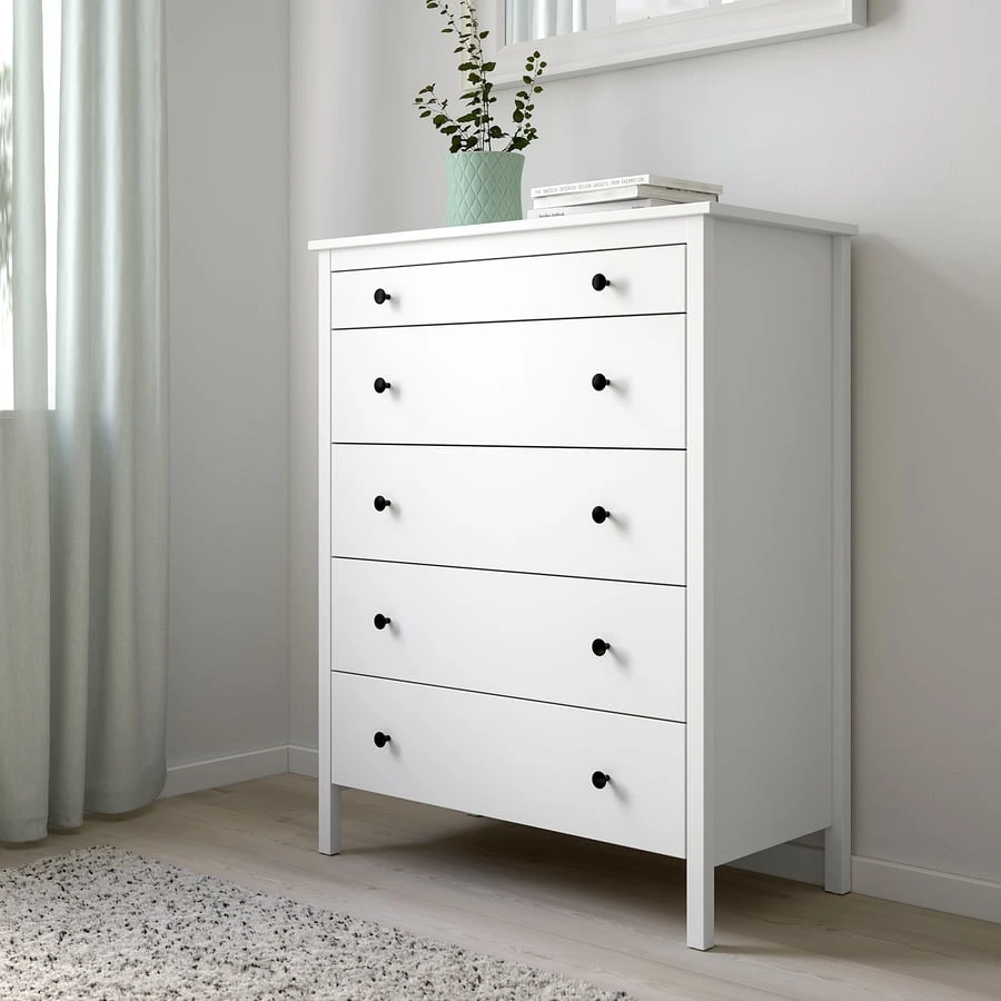 IKEA KOPPANG Chest of 5 drawers, white - photo 2