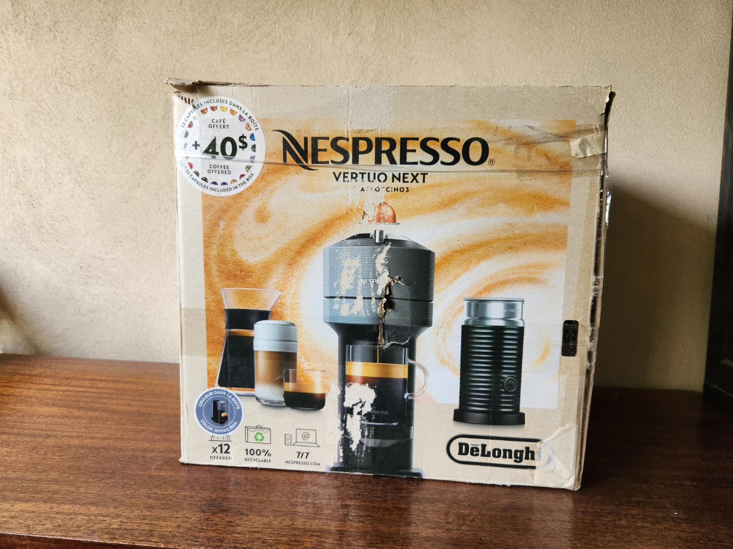 Nespresso Vertuo Next Coffee Machine with Aeroccino Milk Frother - photo 5