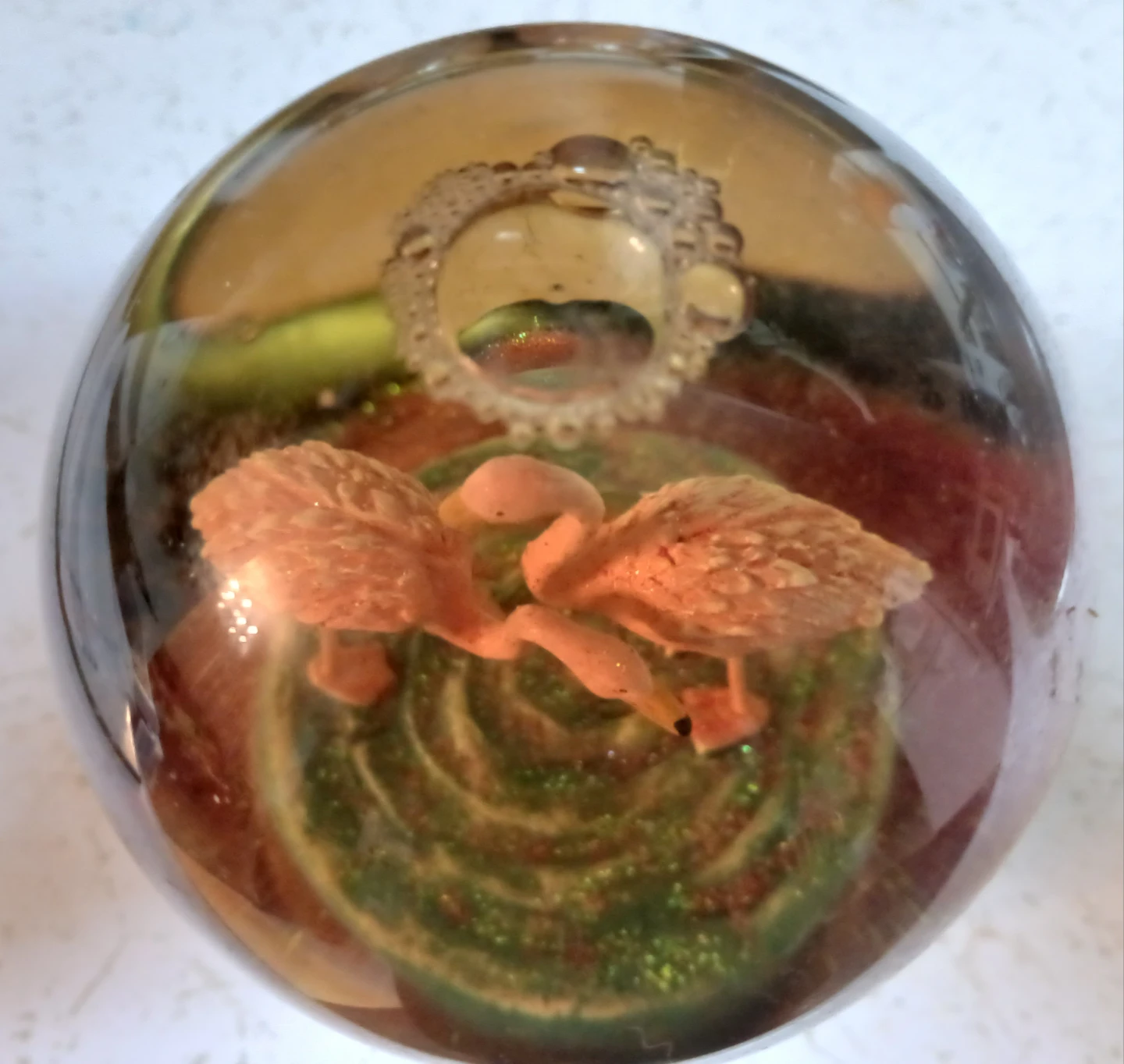 Flamingo Water Globe