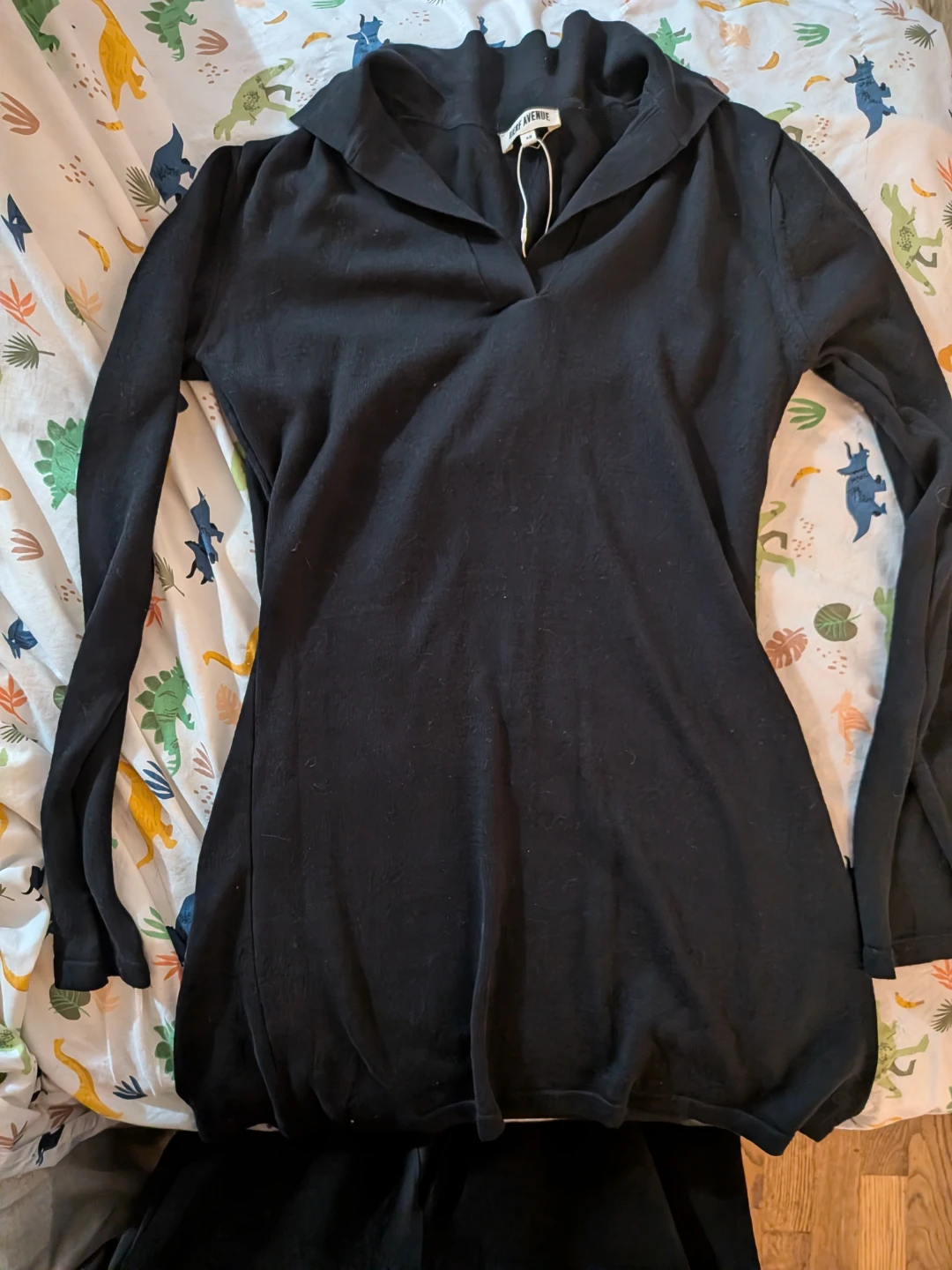 DJERF AVENUE Black Long Sleeve Top XS