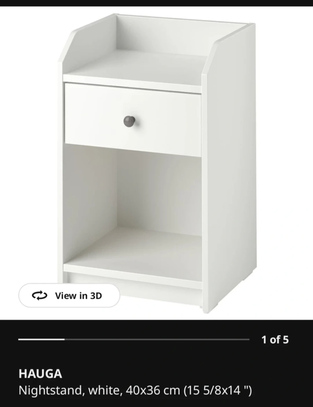 IKEA Hauga nightstands