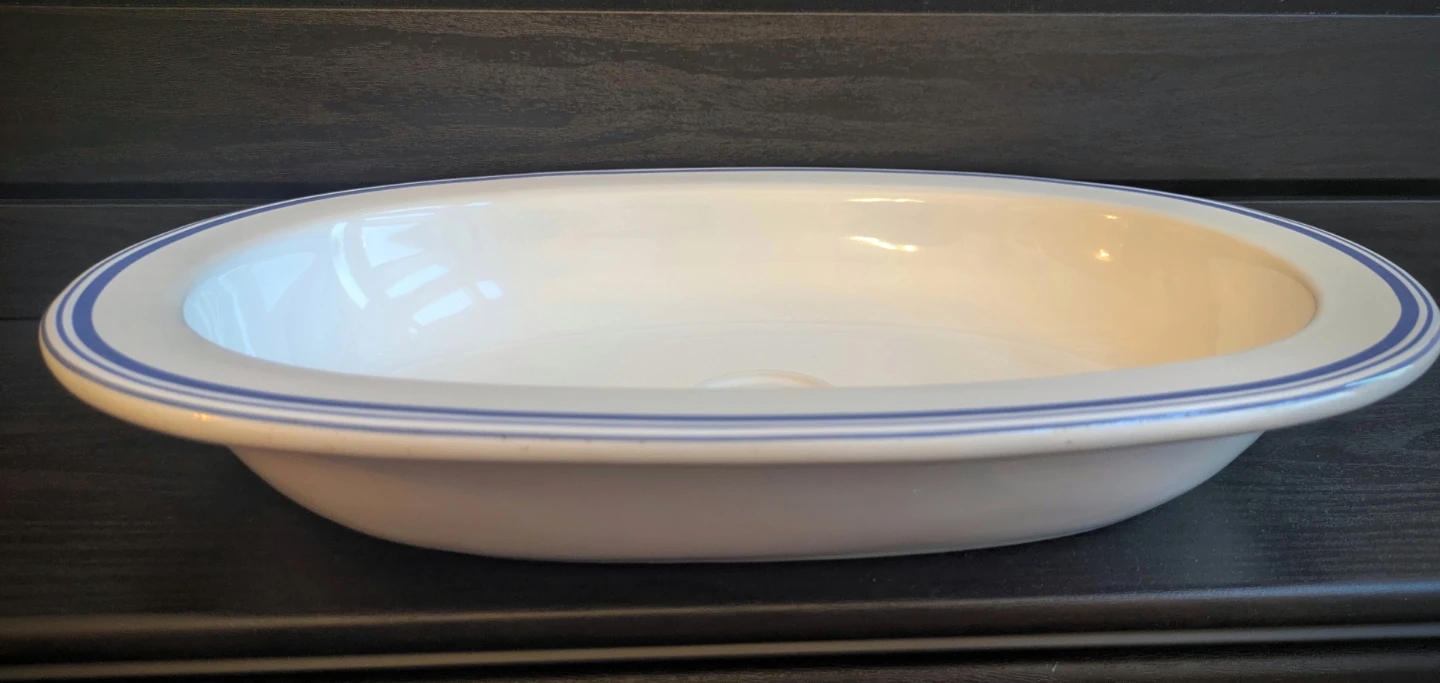 Royal Doulton "Chophouse Blue" 13" Pie / Baking Plate - photo 2