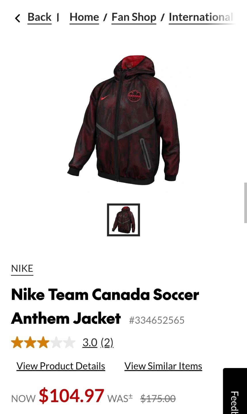 Nike Team Canada Soccer Anthem Jacket - photo 3