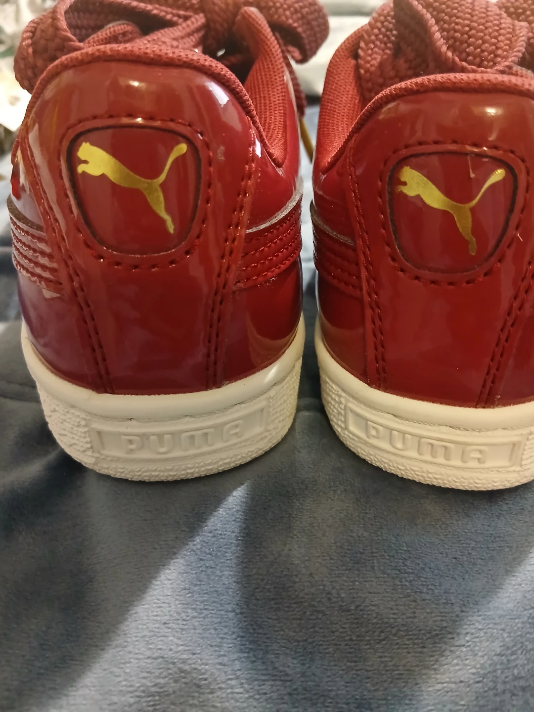 Puma Basket Classic Red Shoes - Size 8.5 CDN - photo 4