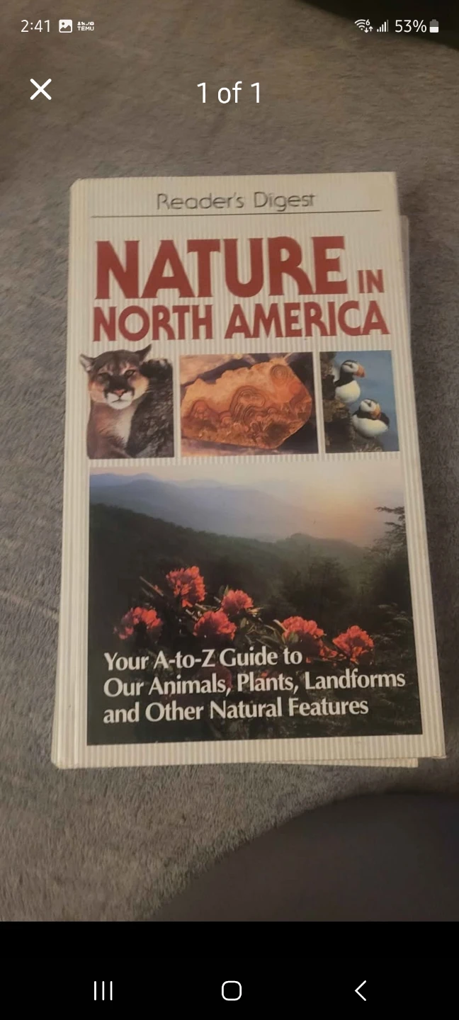 Reader's Digest Nature in North America Book