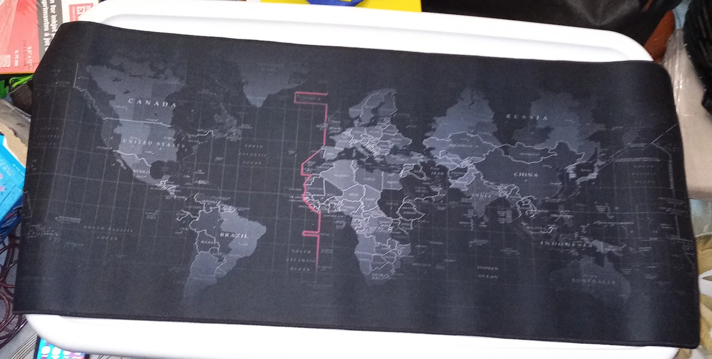 Gaming Desk Mat Map Of The World - New!