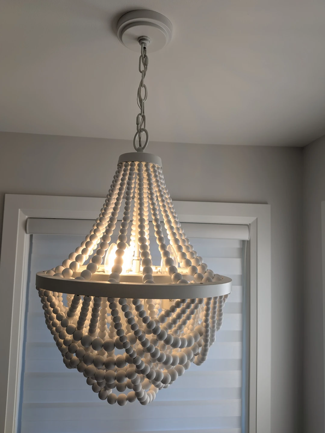 MINT CONDITION: Canarm Amelia Matte White 3-Light Chandelier - photo 3