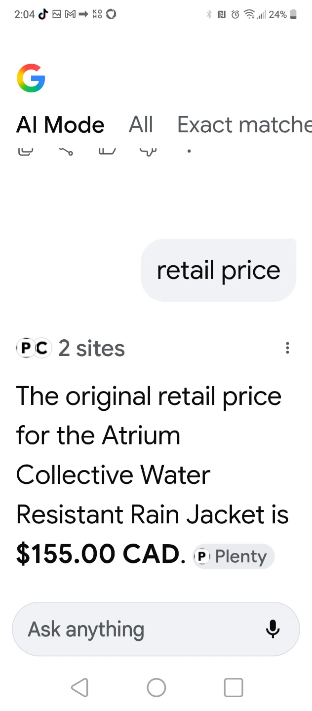 Atrium Collective Water Resistant Rain Jacket - Size M - photo 3