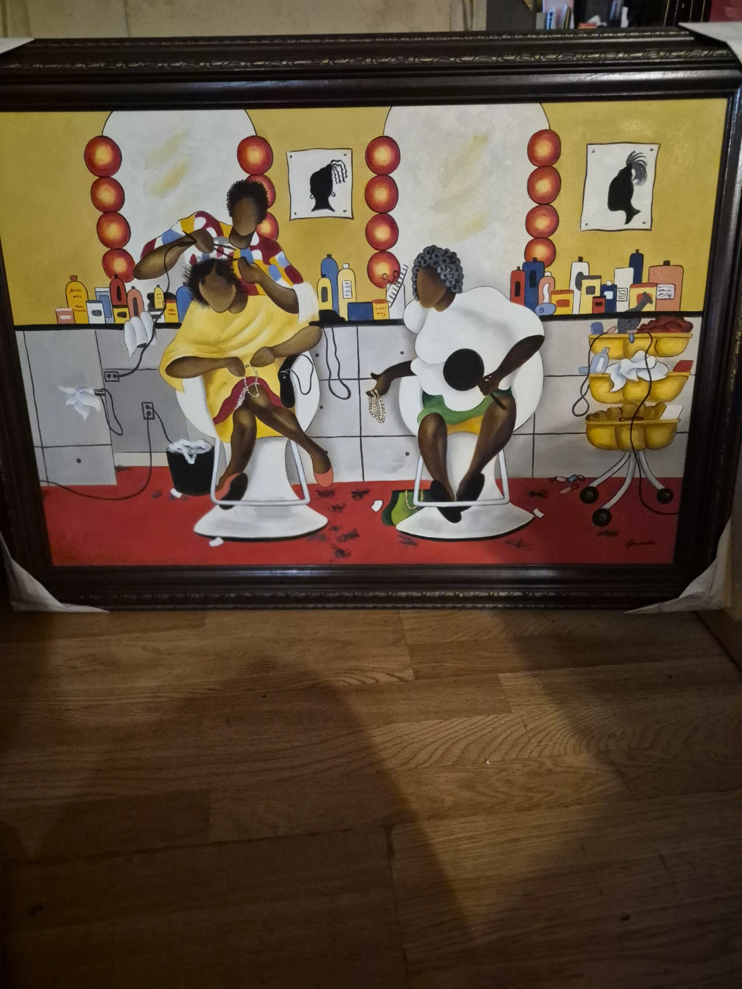 Framed Art Print - "Salon Scene" - photo 2