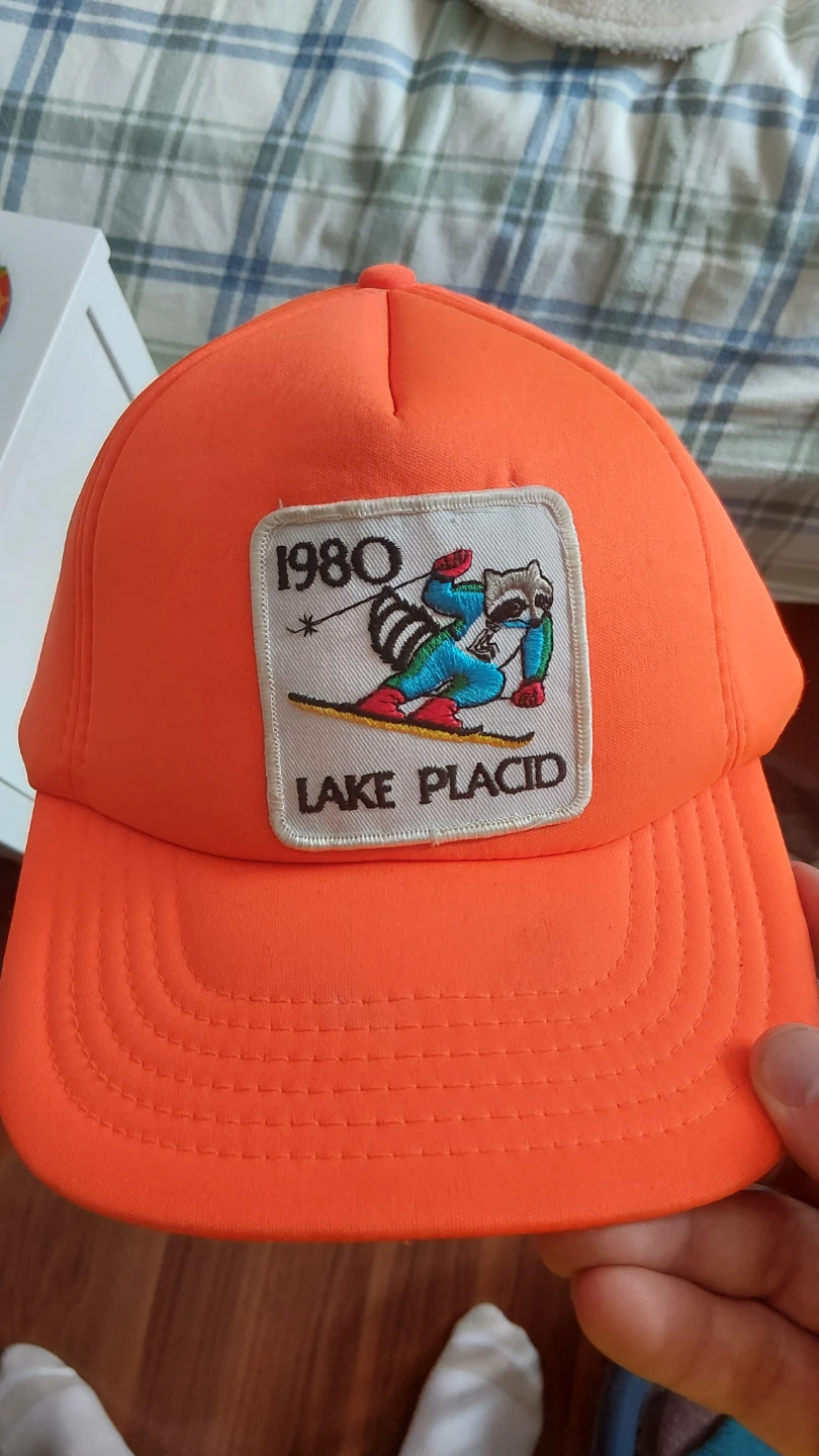 Vintage 1980 Lake Placid Snapback Hat