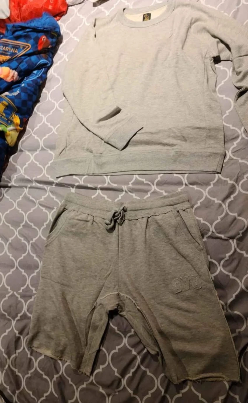 OVO Grey Sweatshirt and Shorts Set - photo 5