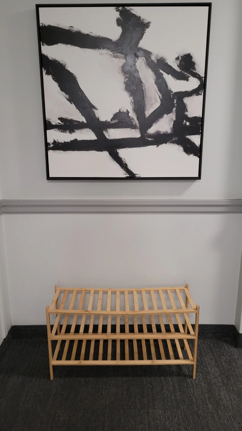 Set of 2 IKEA GREJIG & Bamboo Shoe Racks - photo 3