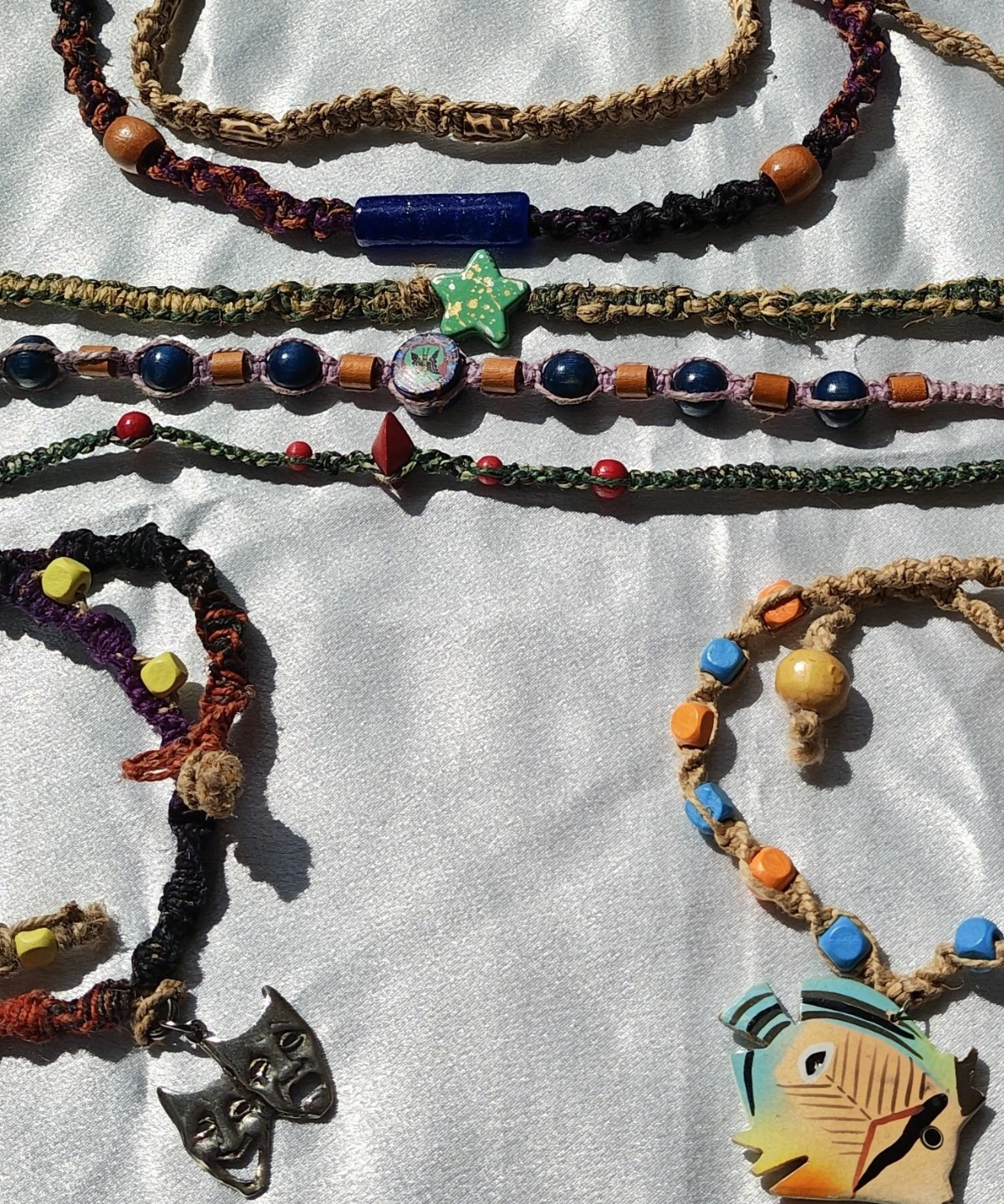 🌿Premium Unworn Handmade Hemp Necklaces (lot of 8) - photo 4