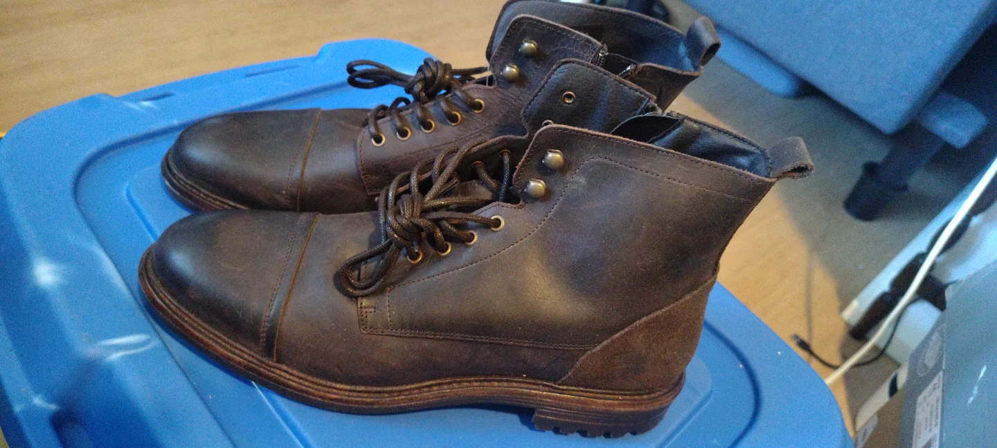 FEET YOU brown leather ankle boots - photo 3