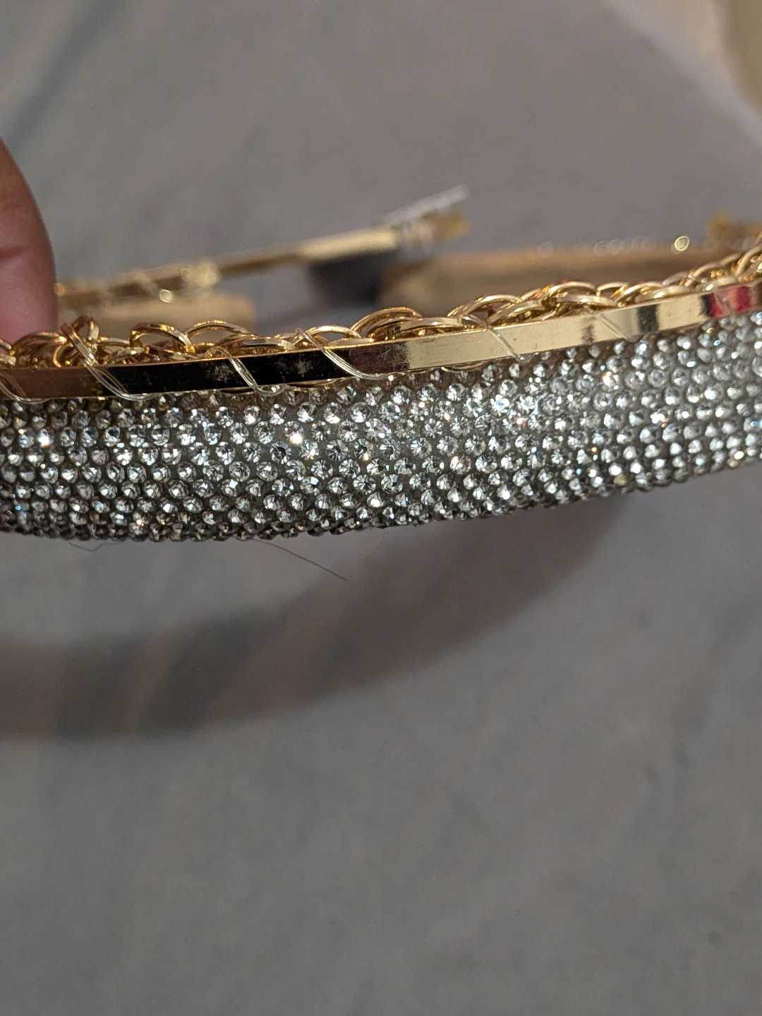 Gold Chain & Rhinestone Headband - photo 2