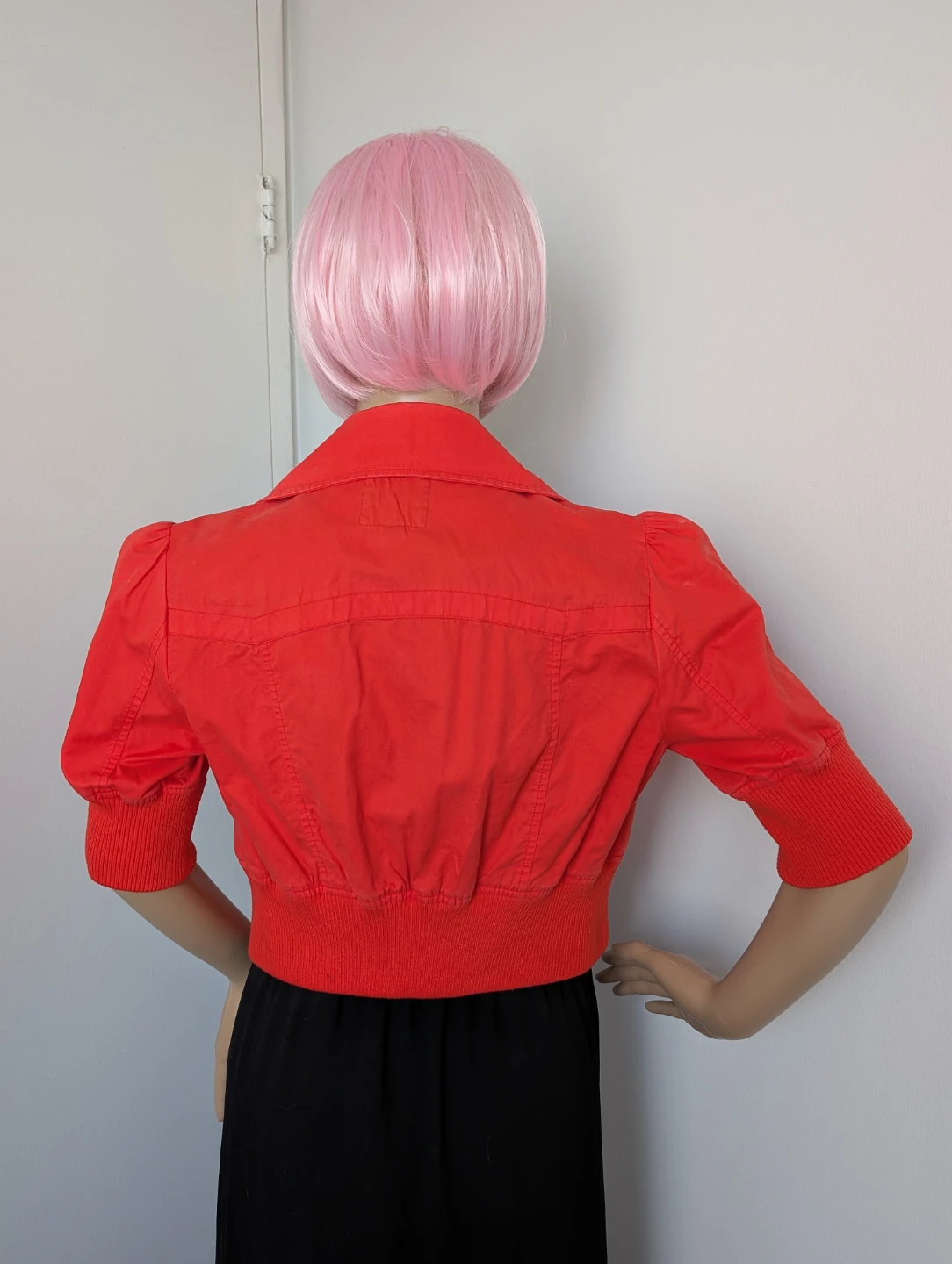 Red Cropped Jacket - photo 4