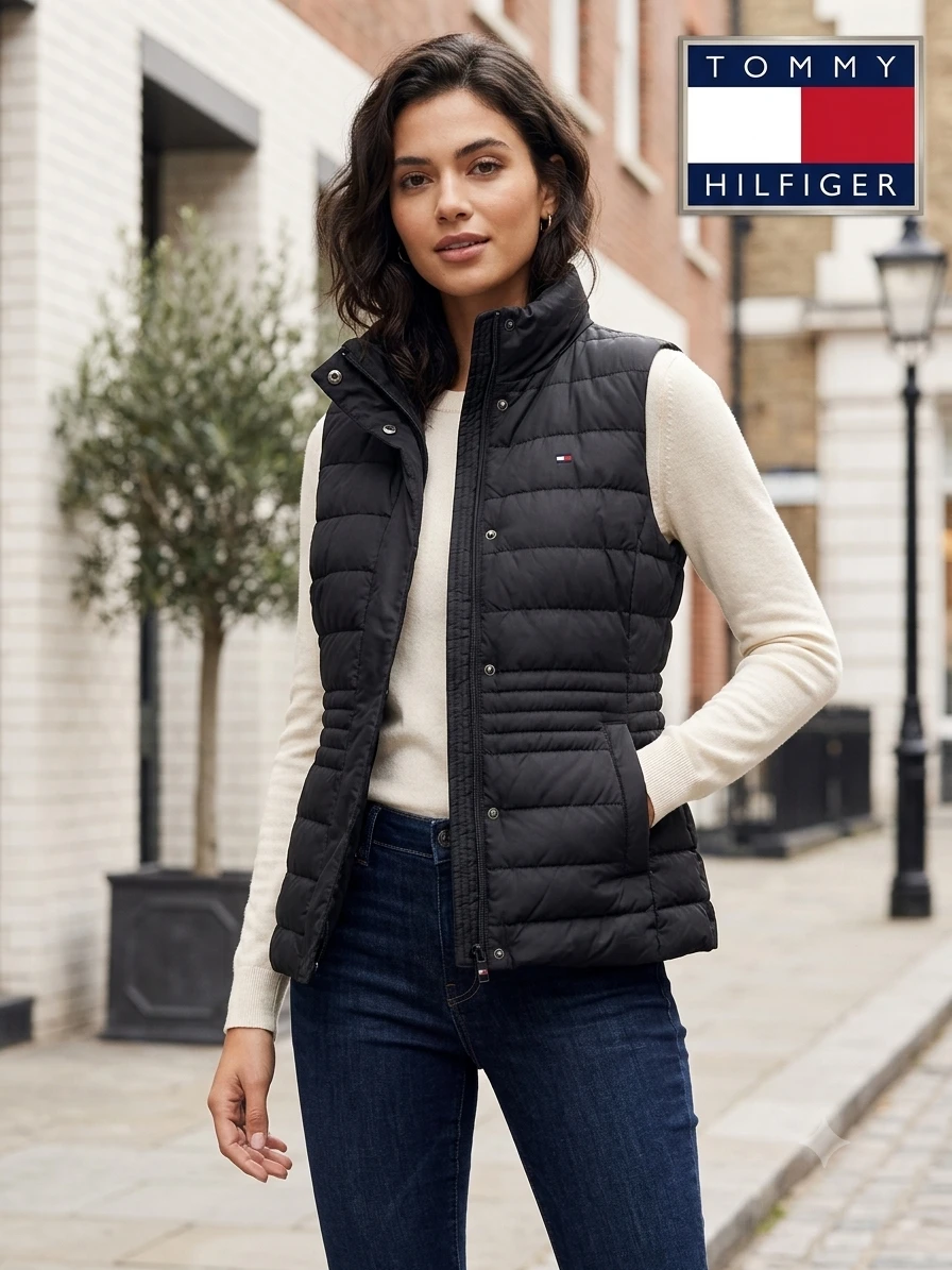 Tommy Hilfiger Black Puffer Vest