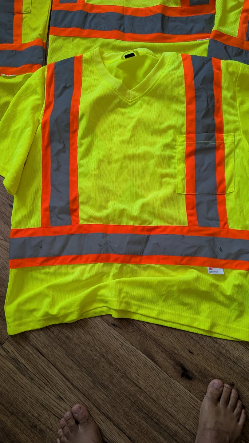 Hi-Vis Safety T-Shirts (4 Pack)