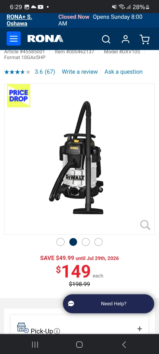 DEWALT 10 Gallon (38L) StealthSonic Wet/Dry Vacuum – - photo 3