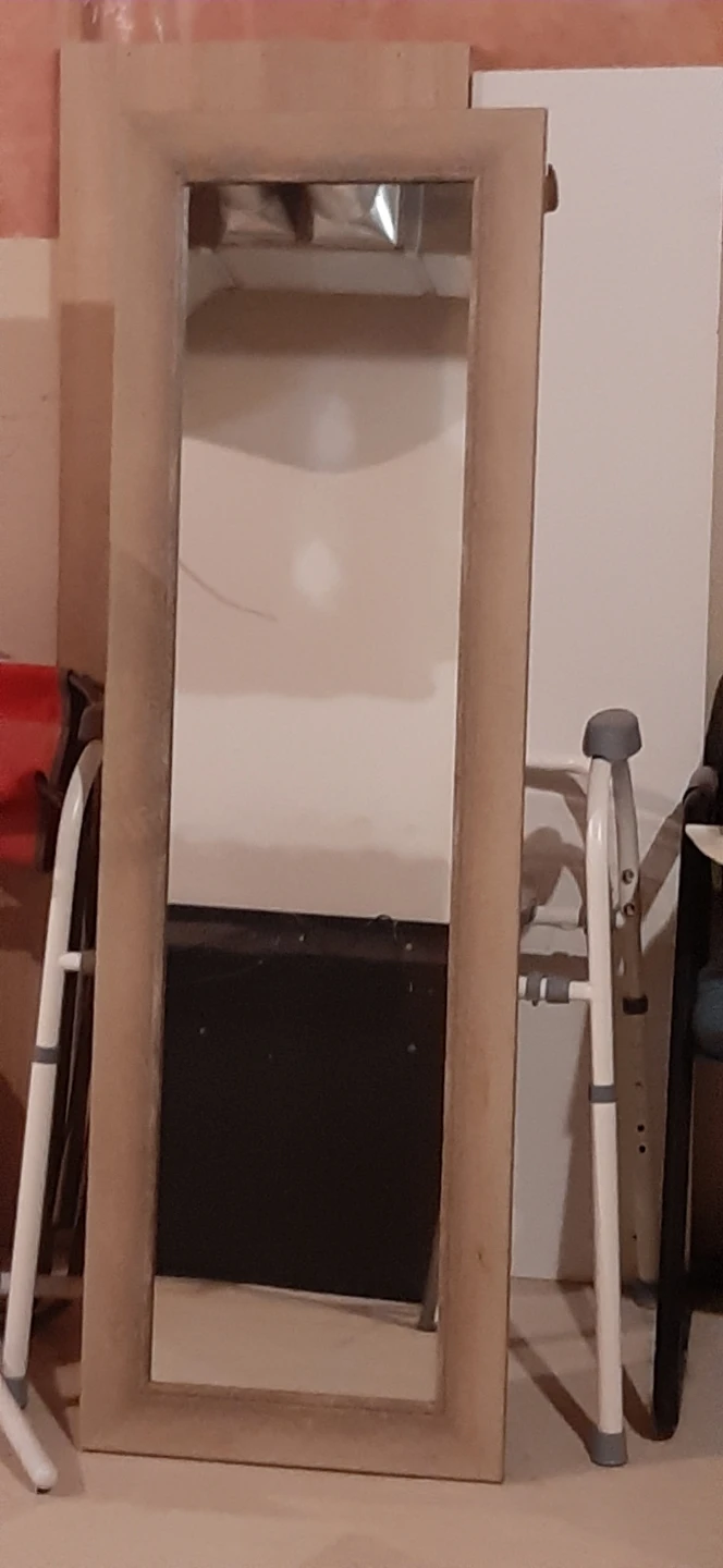 Full Length Mirror with Wooden Frame