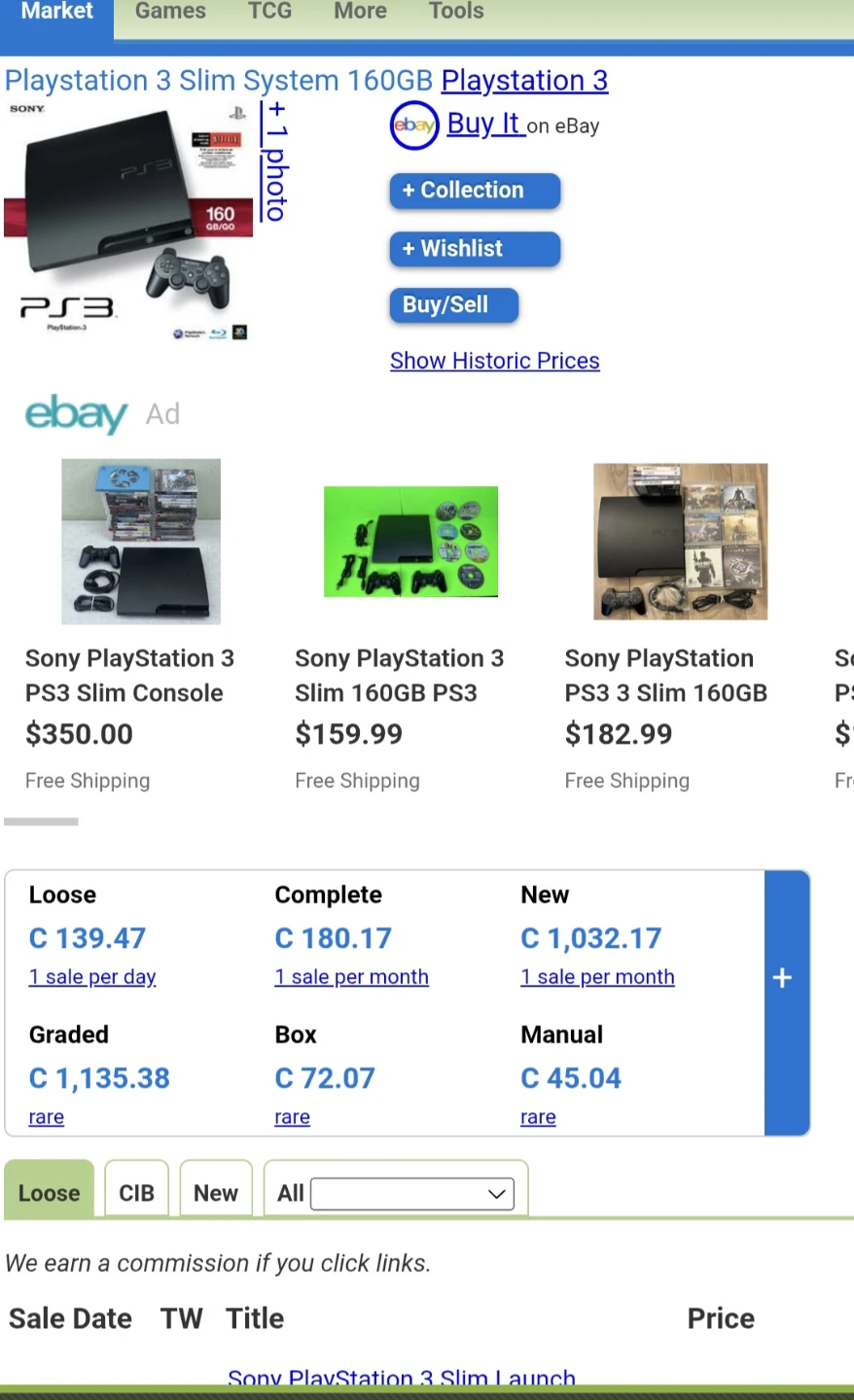 Sony PlayStation 3 Slim 160GB Console