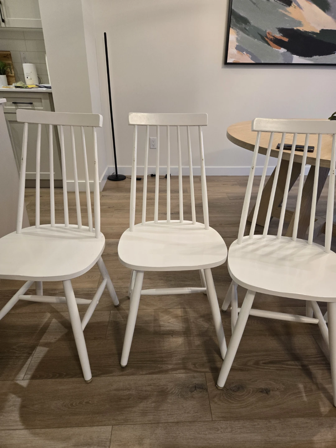 Structube White Dining Chairs (Set of 4) - photo 2