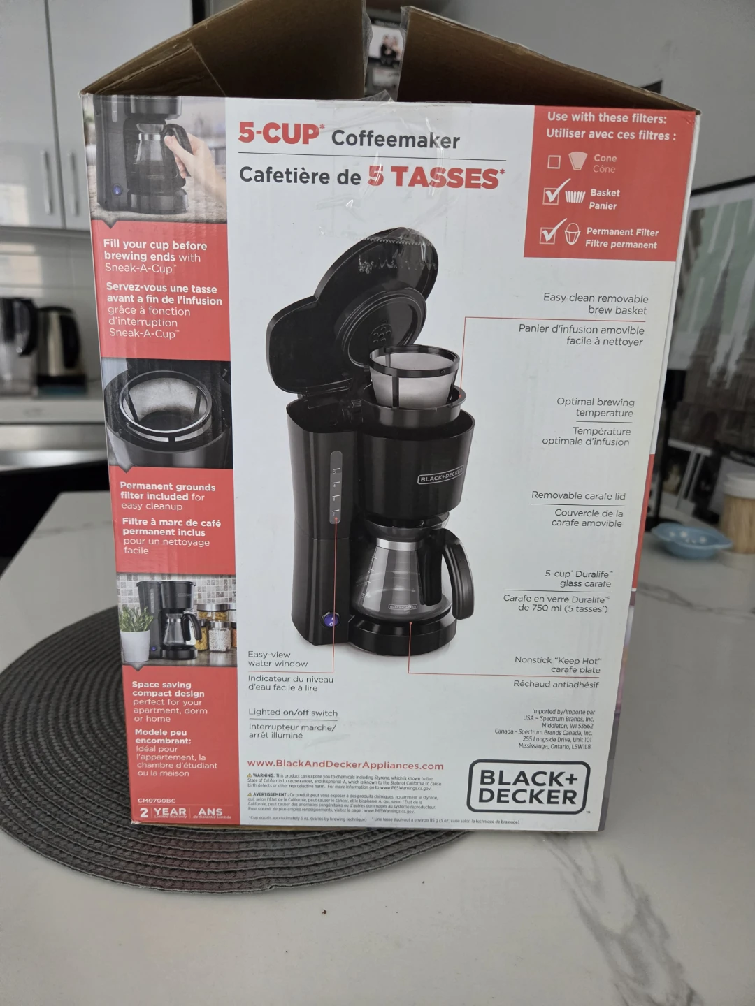 BLACK+DECKER 5-Cup Coffeemaker - photo 4
