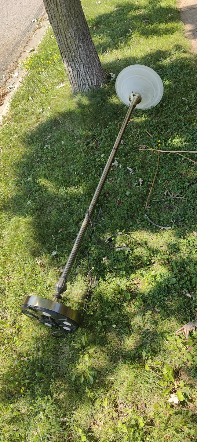 Vintage Brass Floor Lamp