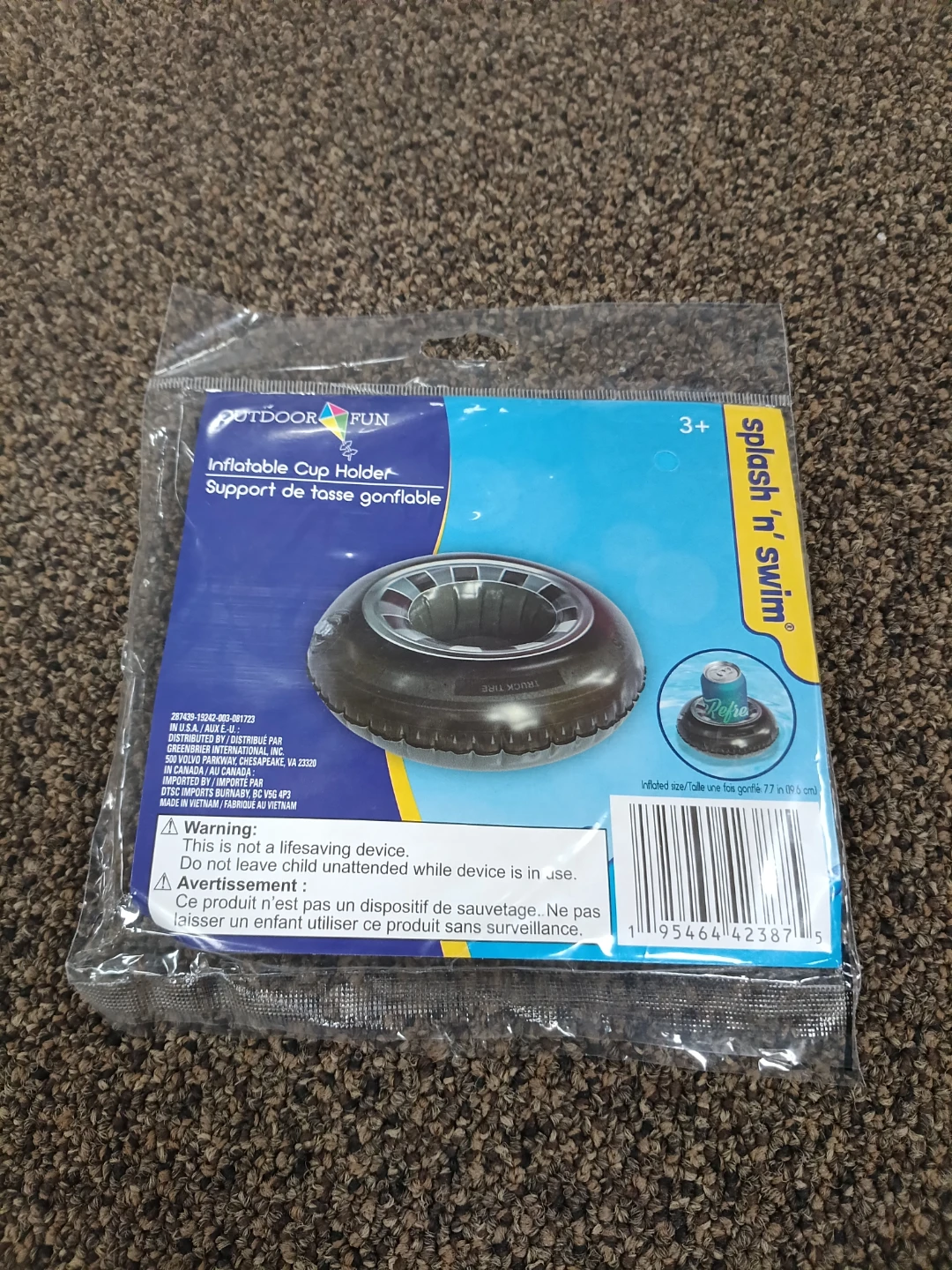 Splash ’n’ Swim Inflatable Cup Holder
