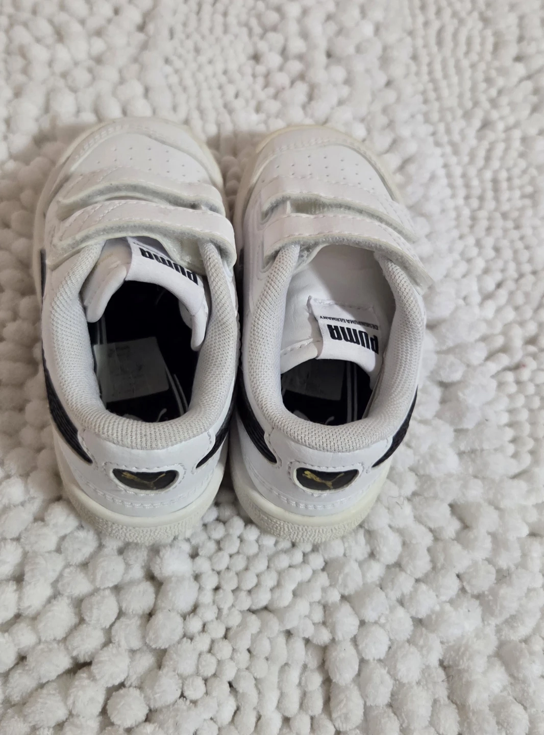 Puma White Velcro Crib Shoes - photo 3