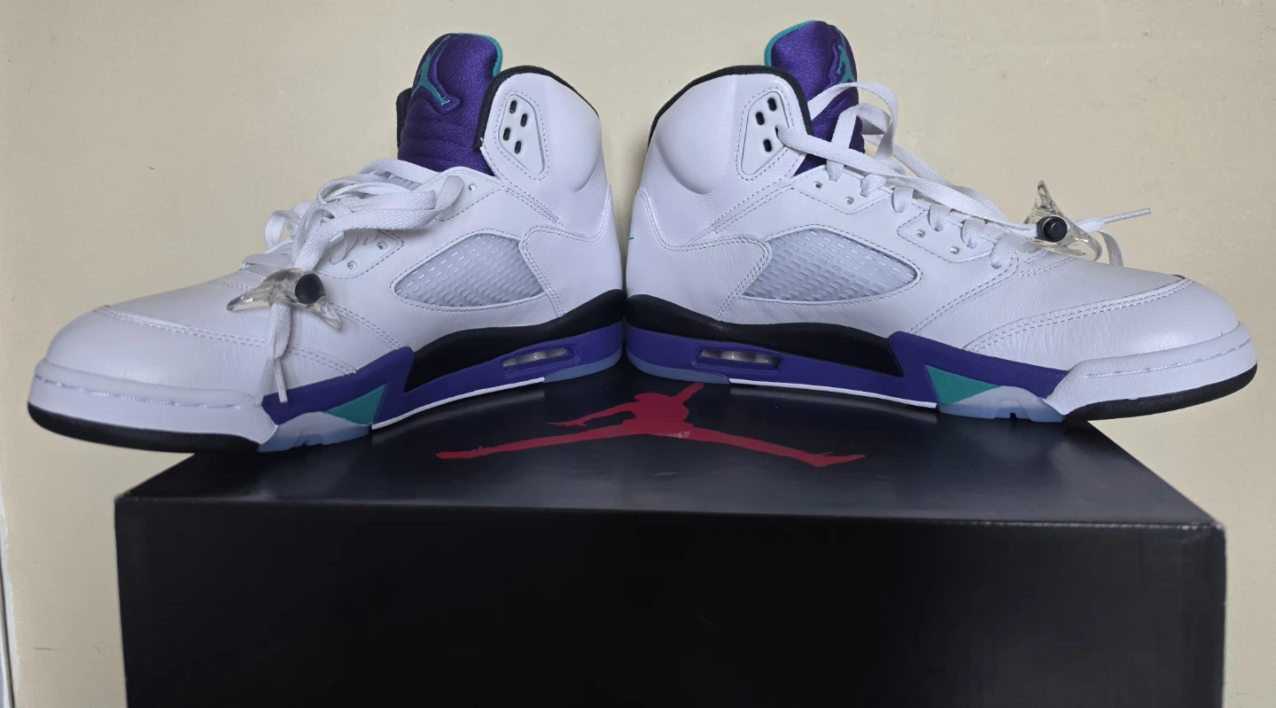 Air Jordan 5 Retro White/Grape (size11) - photo 4
