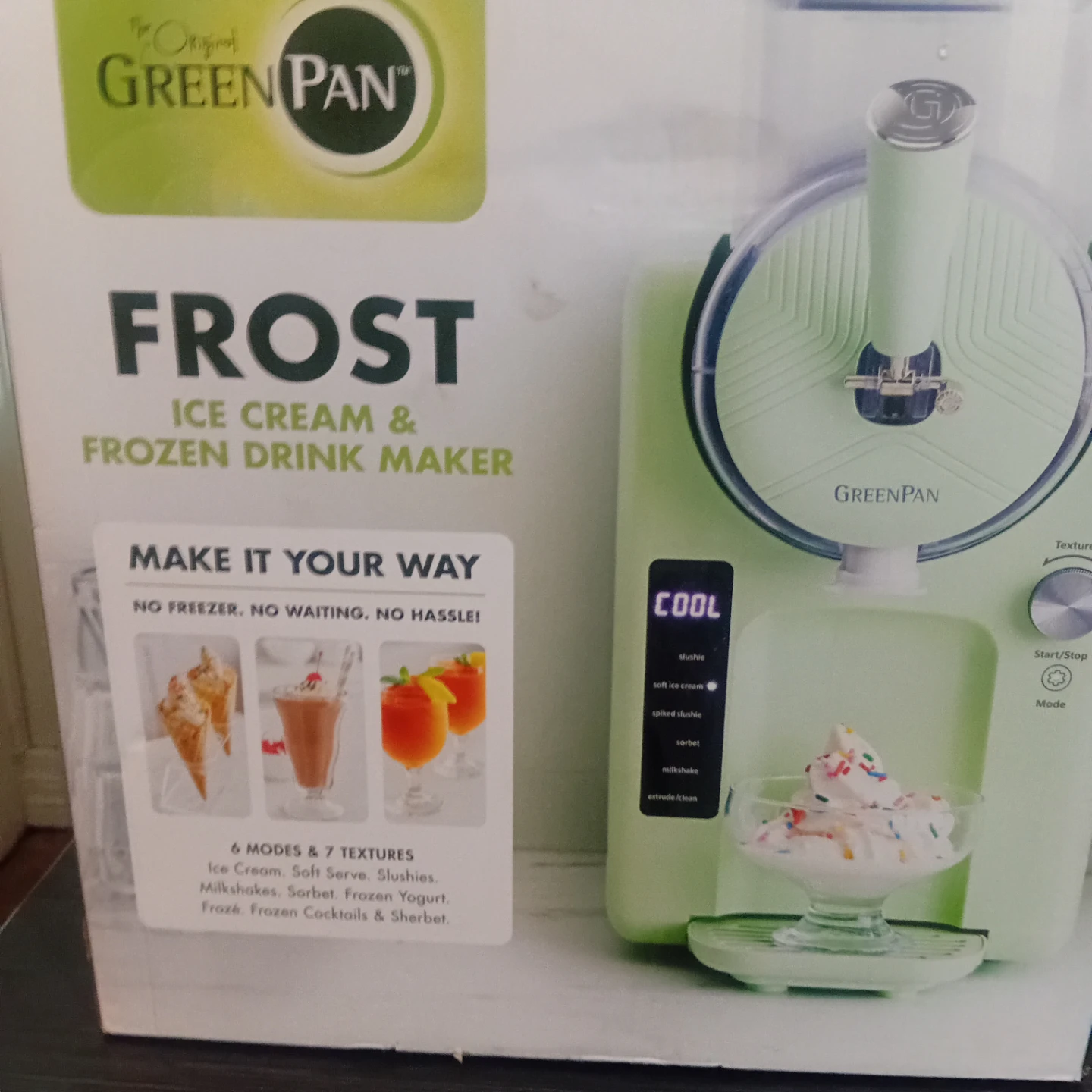 Green Pan Frost Ice Cream & Frozen Drink Maker