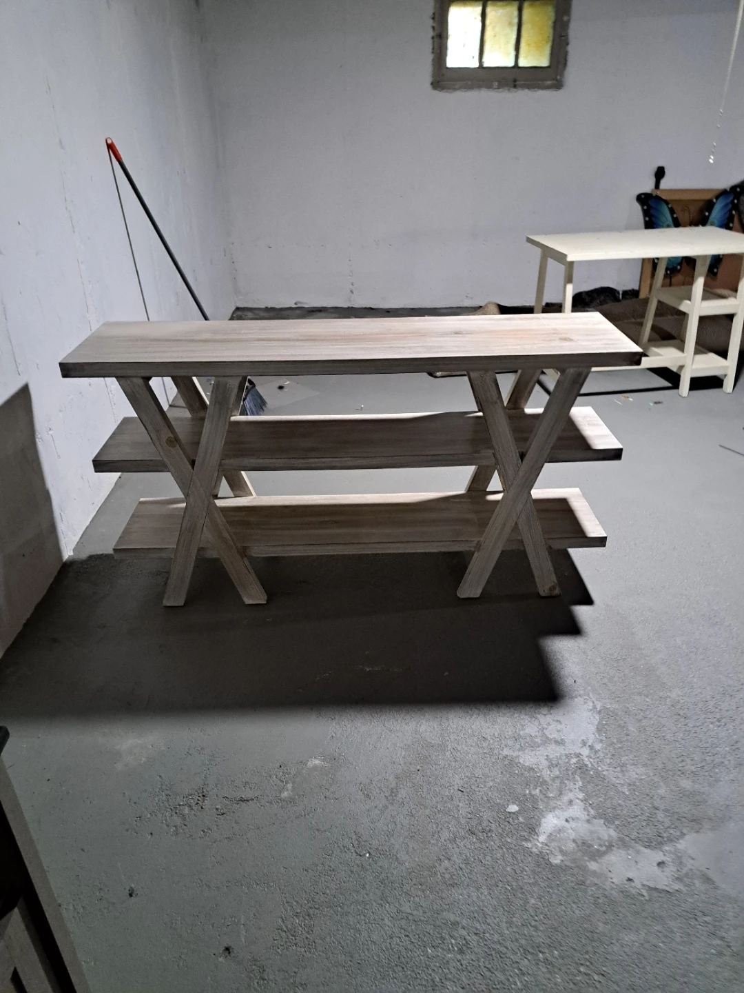 Wooden Console Table with Shelves - photo 2