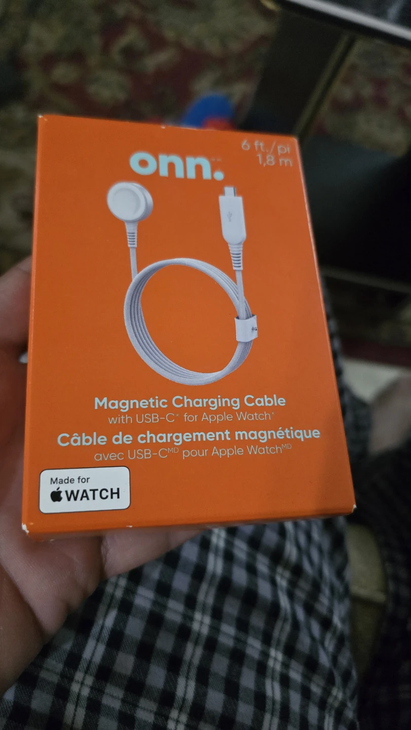 Onn. Magnetic Charging Cable for Apple Watch