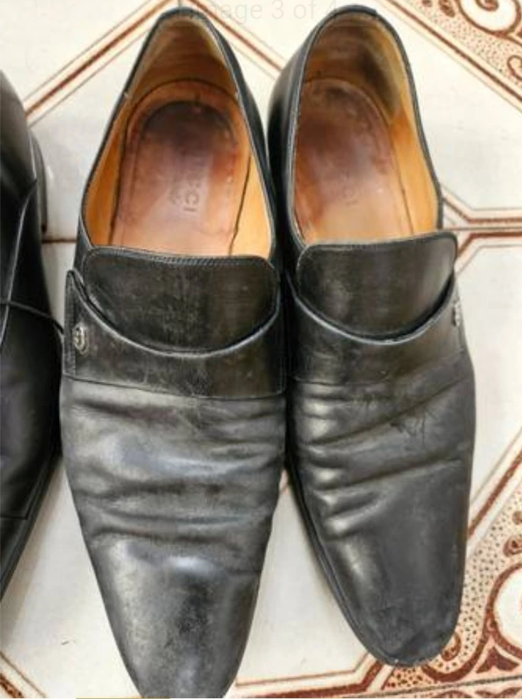3 shoes Ferragamo and Gucci  size 9.5/10 - photo 2