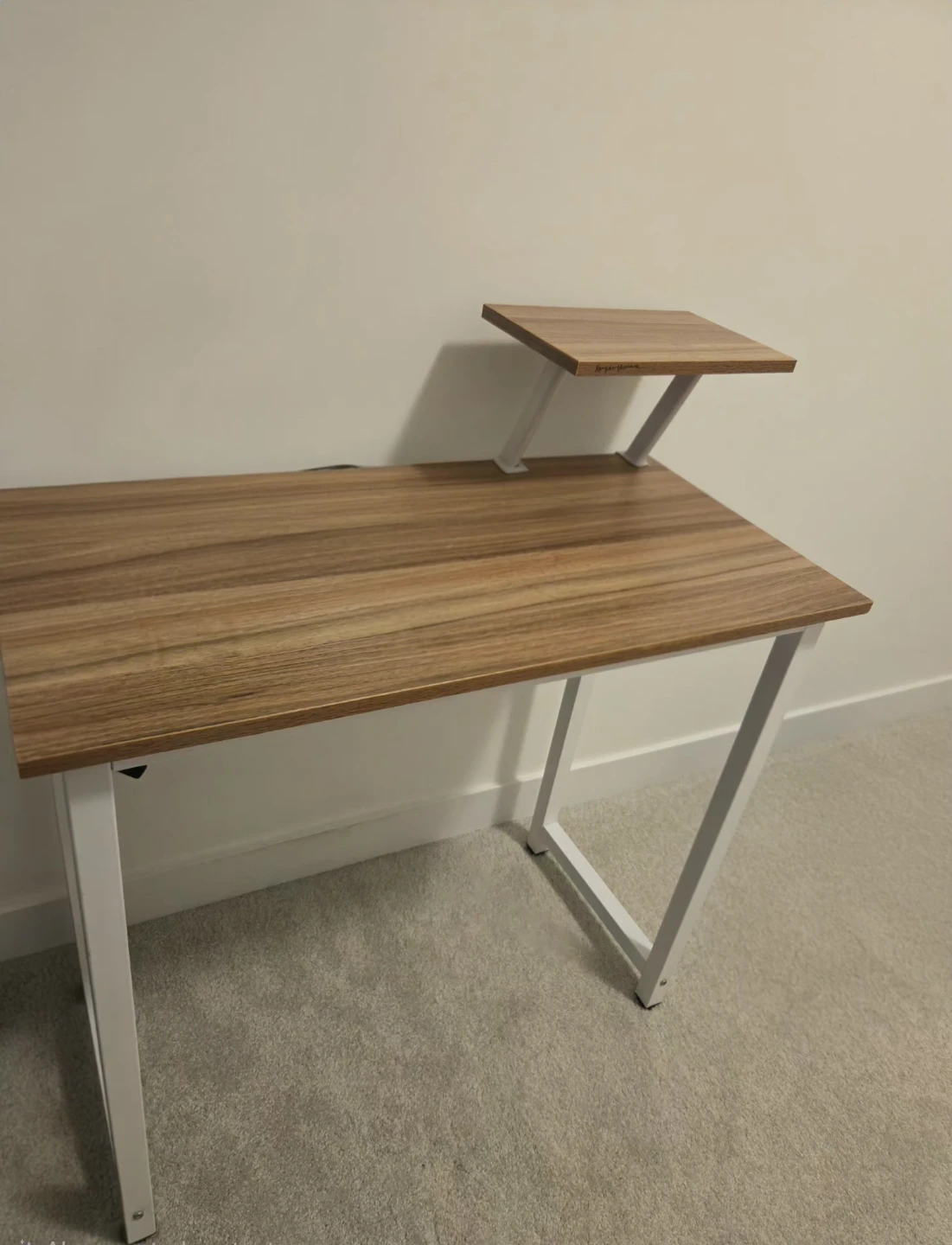 Office Desk with Monitor Stand and Ergonomic Chair - photo 4