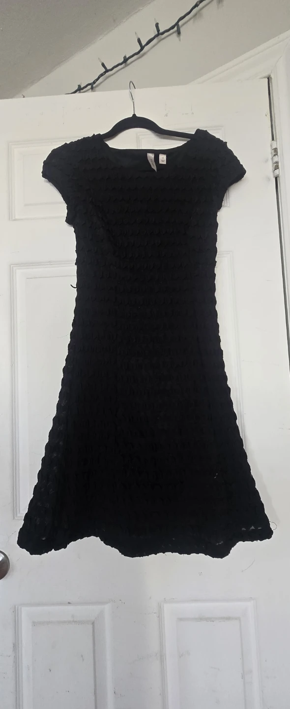 Black Textured Dress