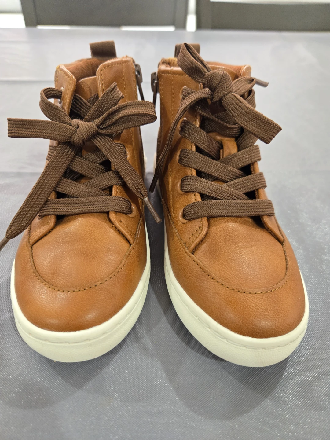 Cat & Jack Toddler Boys' High Top Sneakers - Brown Size 11 - photo 2