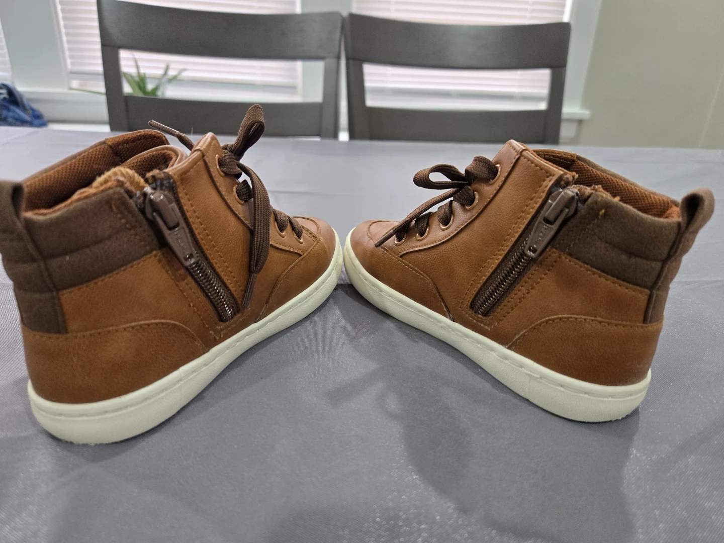 Cat & Jack Toddler Boys' High Top Sneakers - Brown Size 11 - photo 4