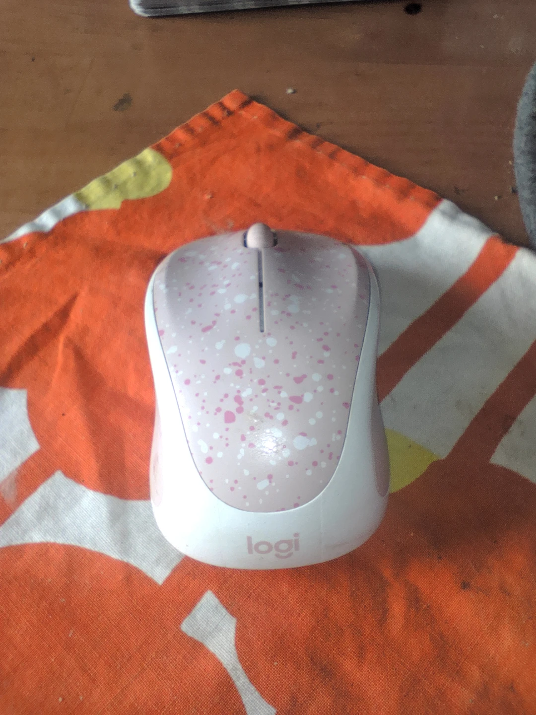 Logi Pink Speckled Wireless Mouse