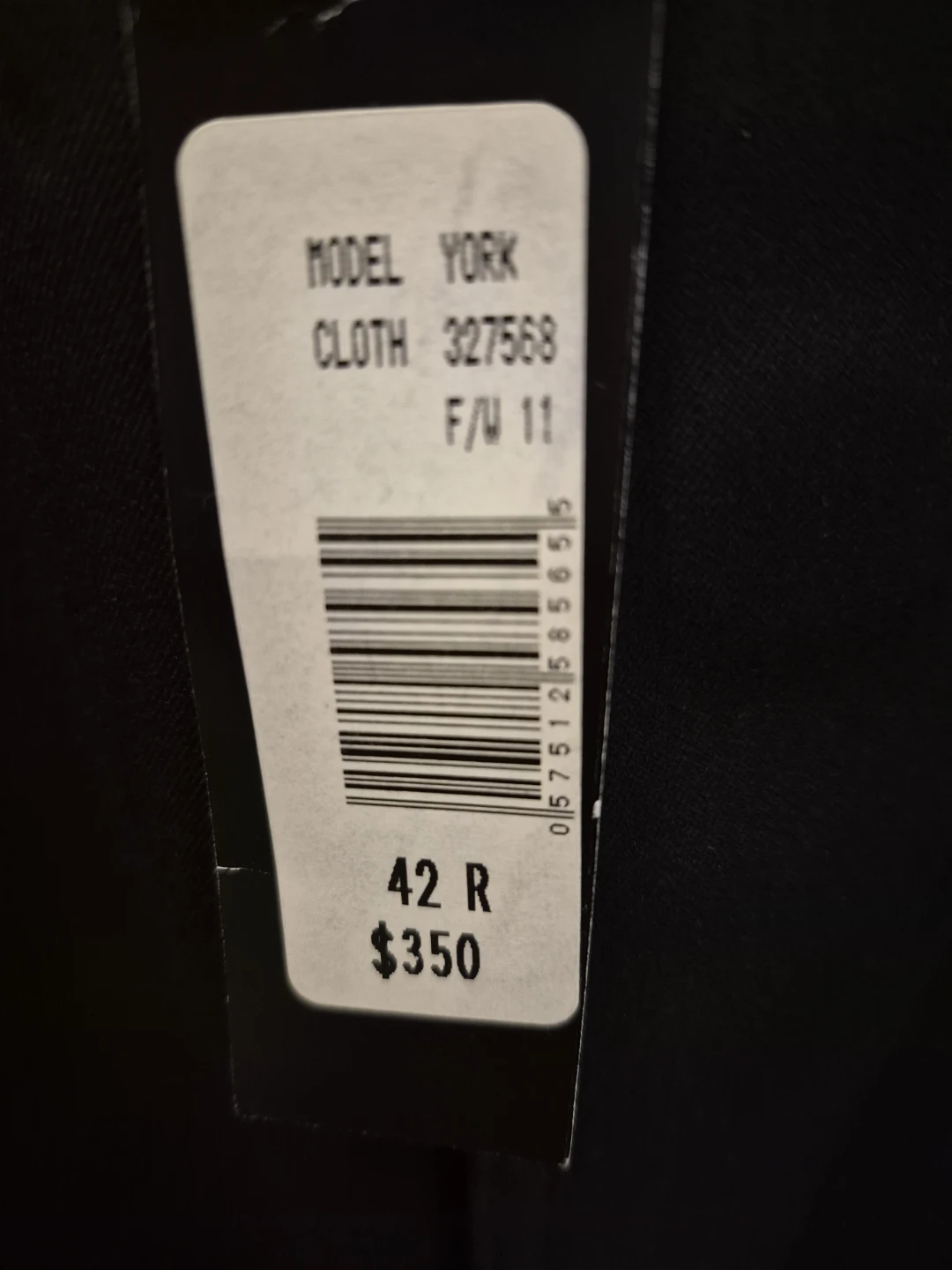 JONES NEW YORK Men's Black Coat Size 42R - photo 2