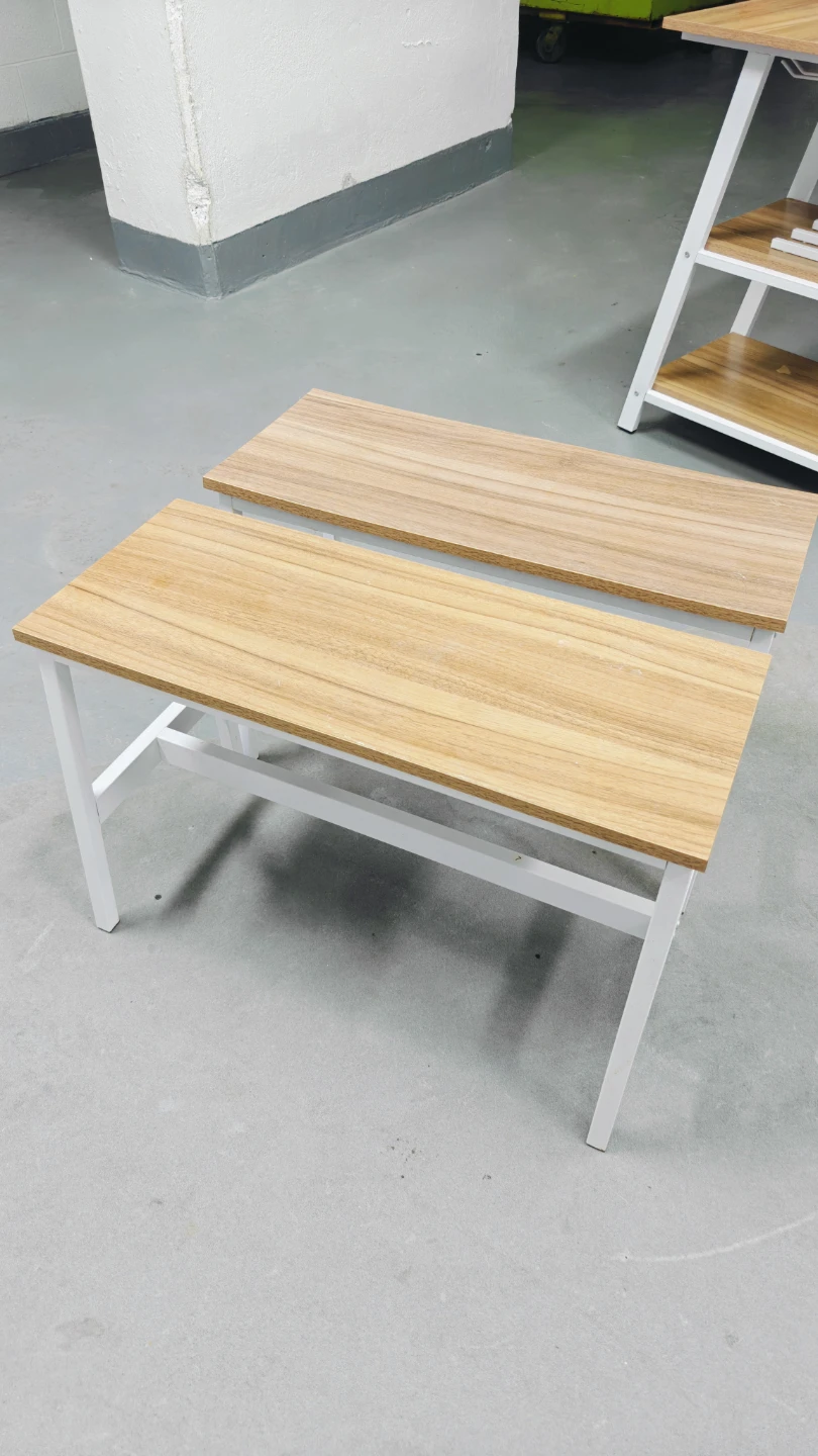 Two Wooden Top Small Bench