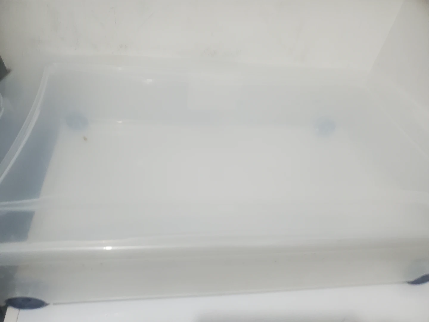 Clear Plastic Storage Bin with Lid