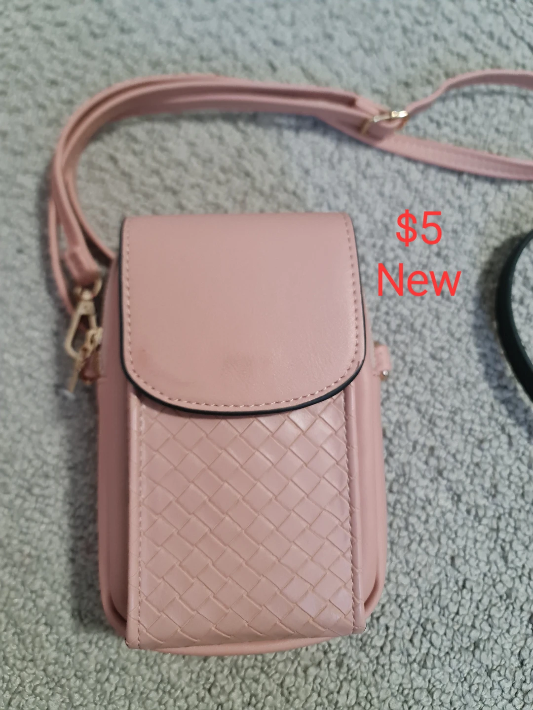 Pink crossbody bag
