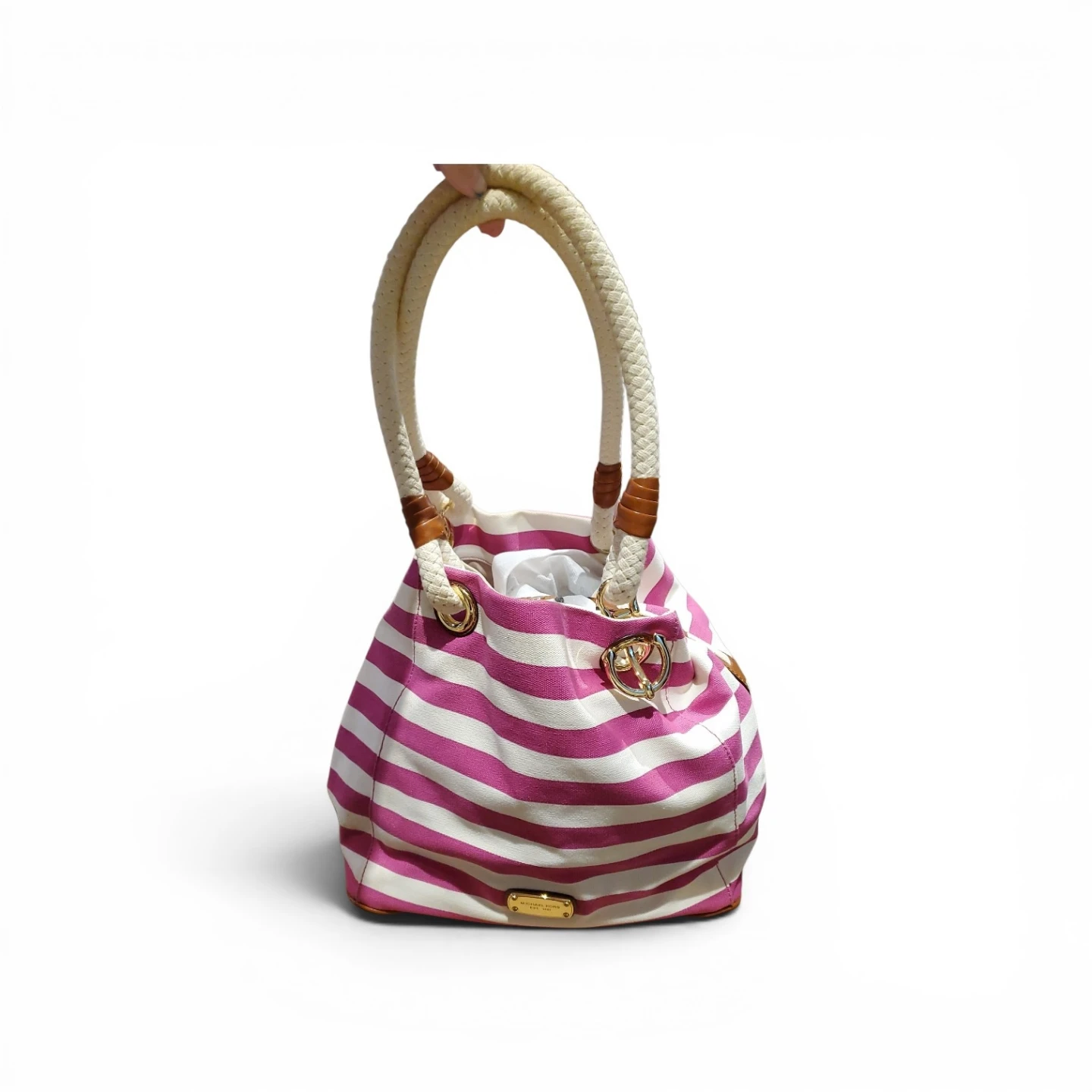 Michael Kors Striped Tote Bag