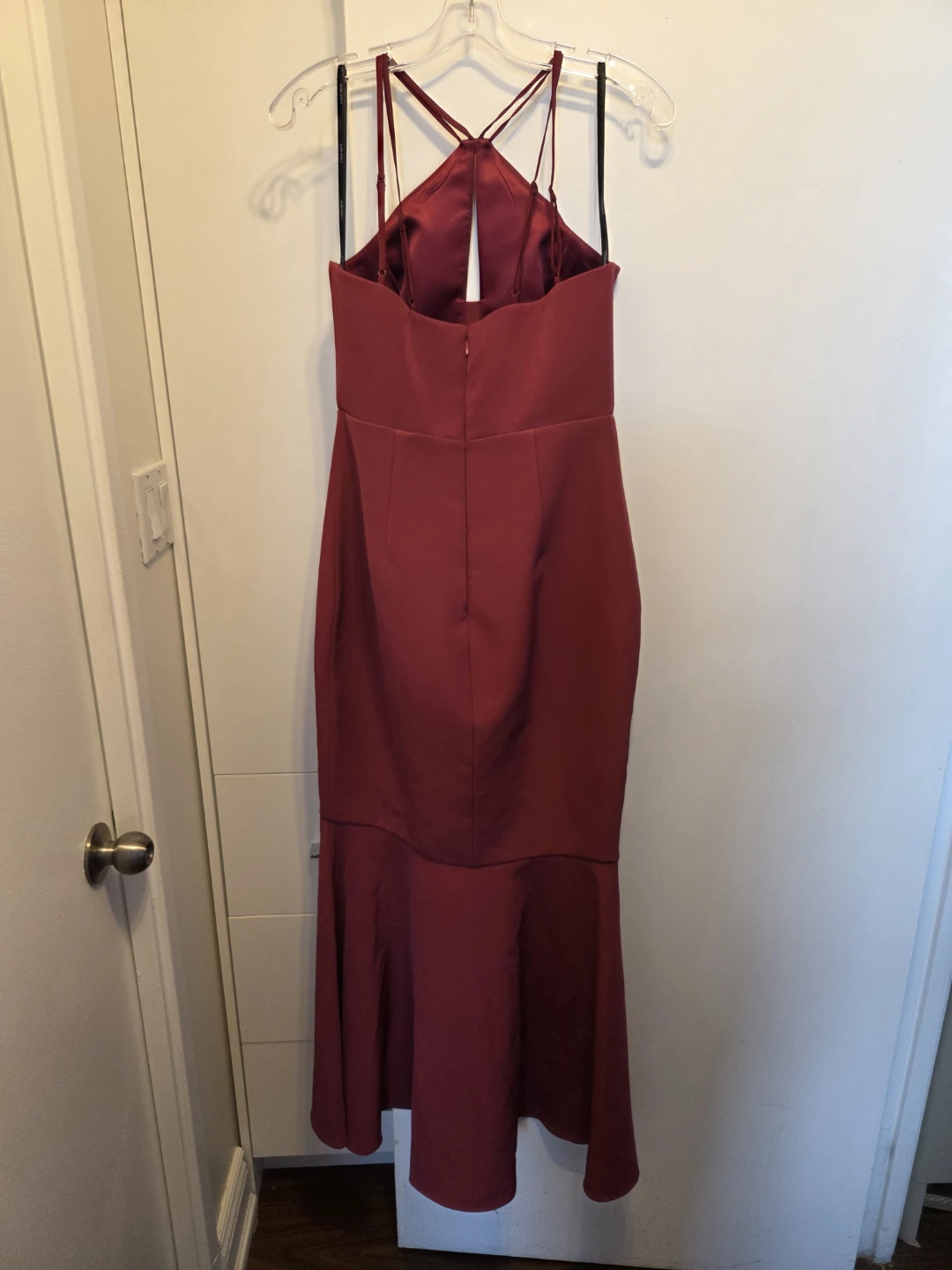 EVER-NEW Burgundy Halter Neck Maxi Dress - photo 4