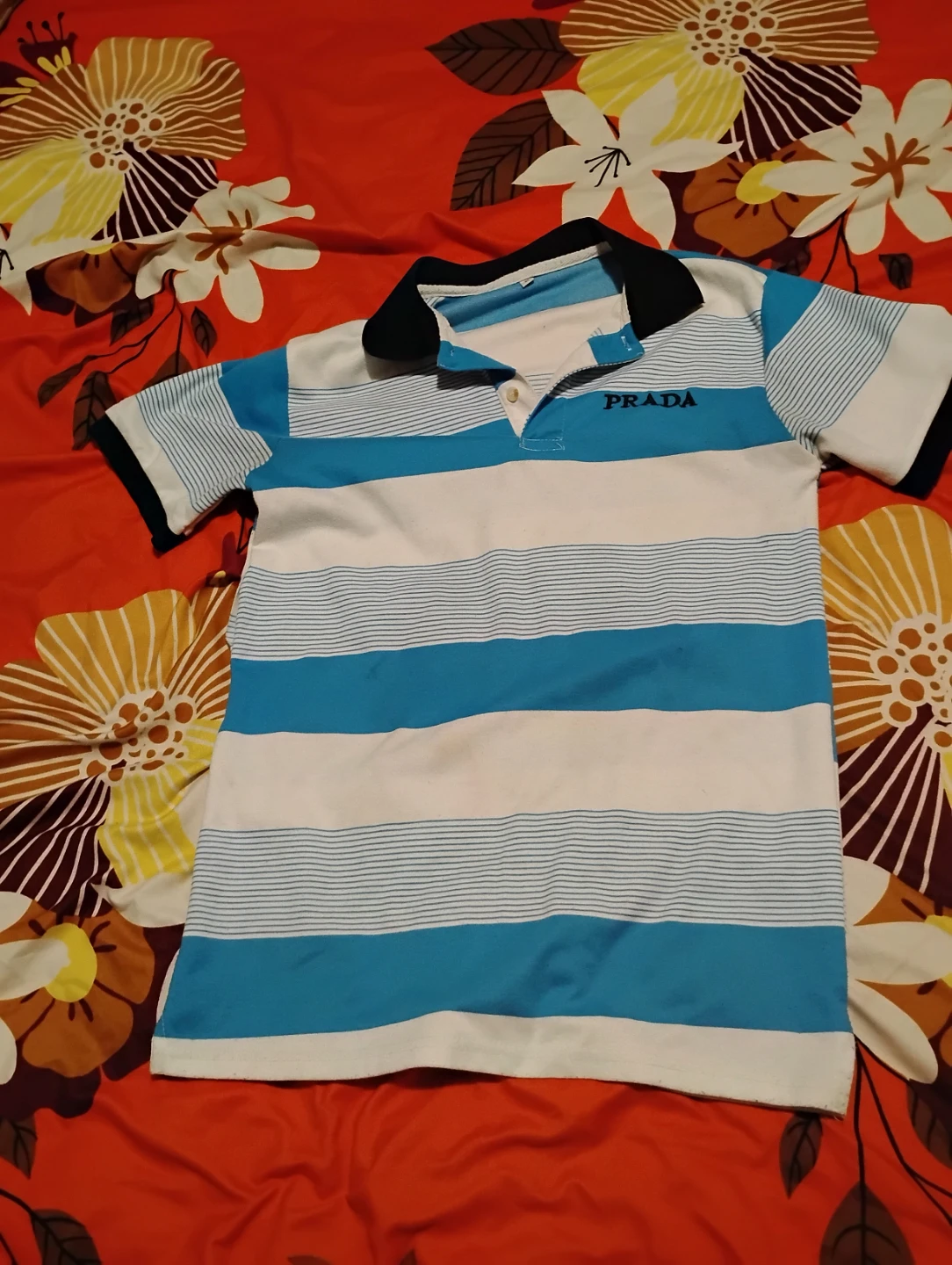 PRADA Striped Polo Shirt - photo 2