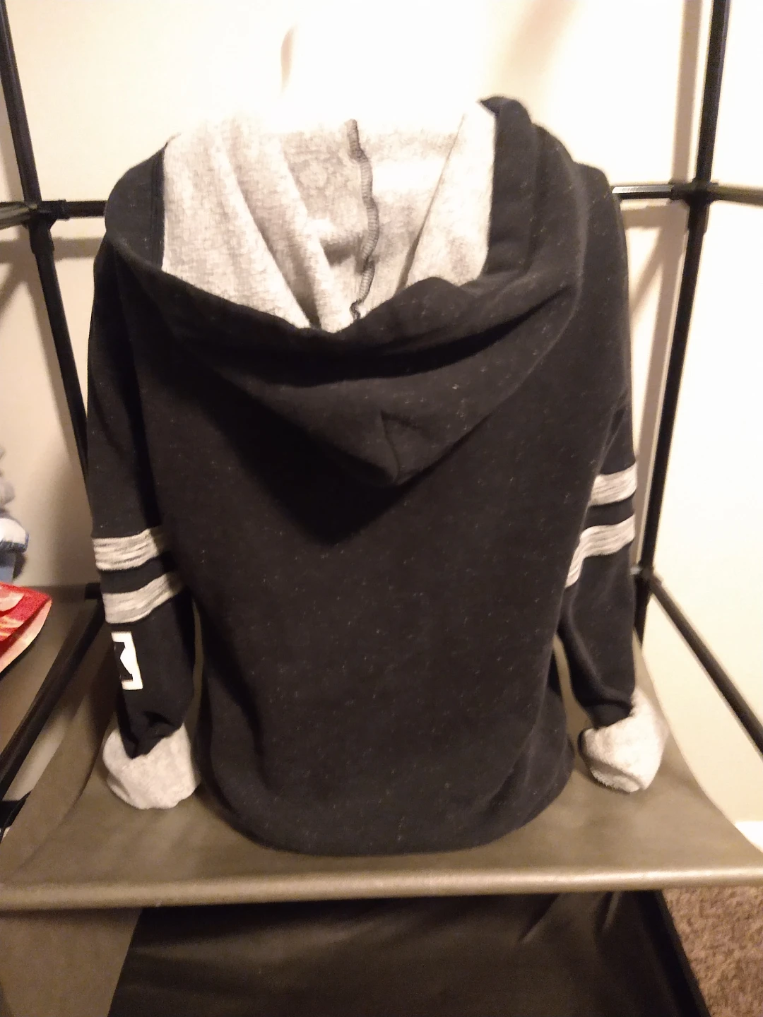 Victoria's Secret PINK Black Marled Hoodie Small - photo 4