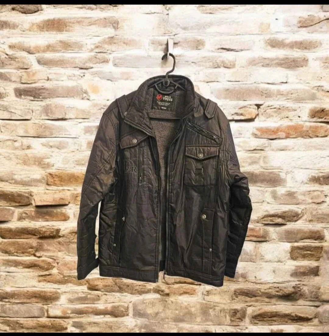 Men's Black Quilted Jacket