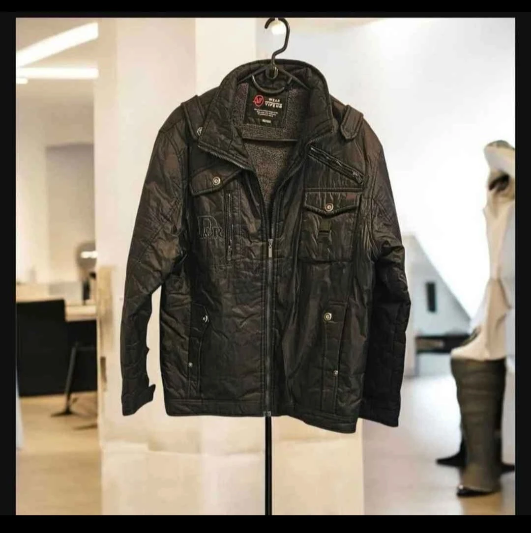 Men's Black Quilted Jacket - photo 2